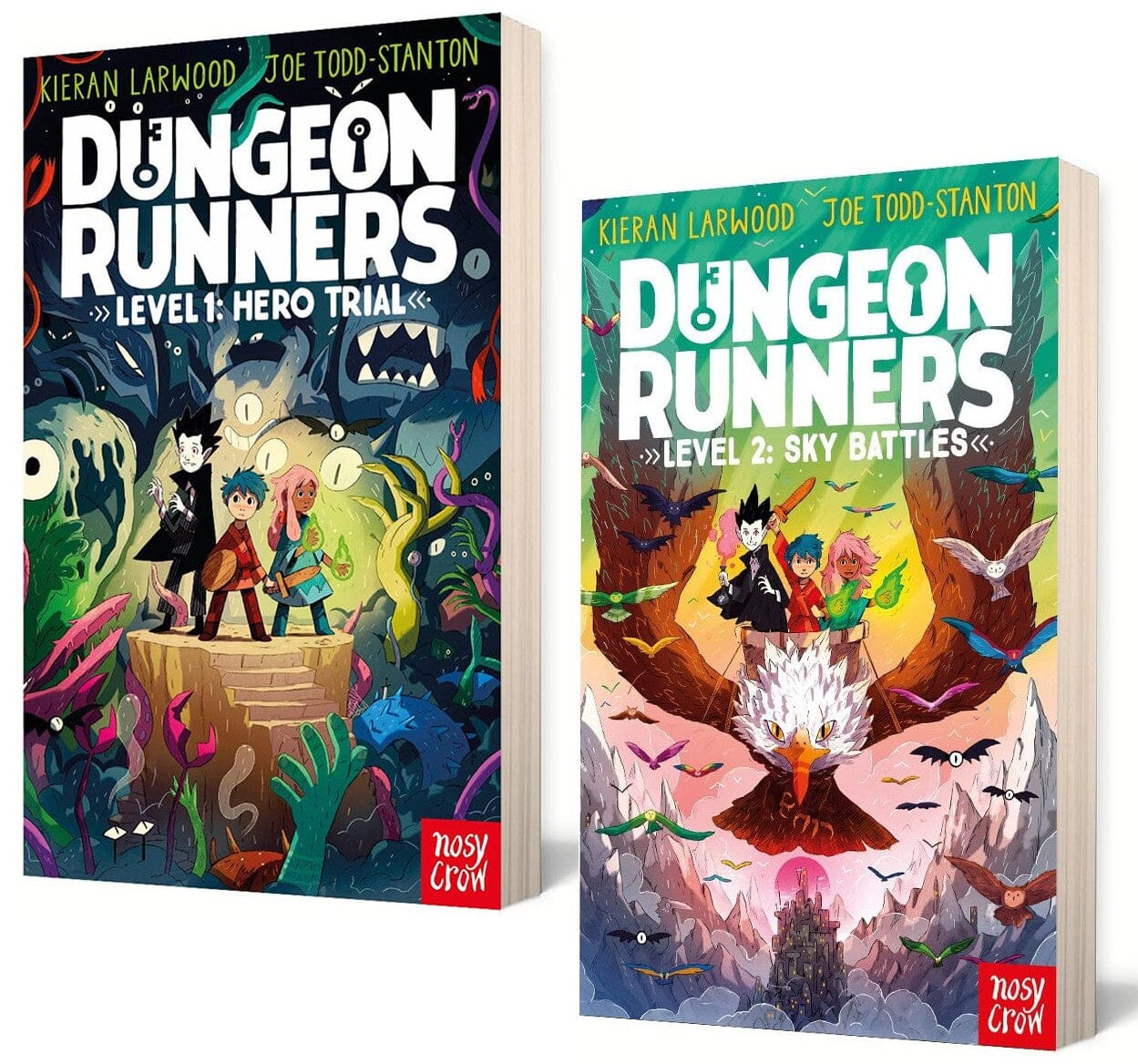 Dungeon Runners Series (Book 1 & 2) By Kieran Larwood: Illustrated 2 Books Collection Set - Ages 7-9 - Paperback