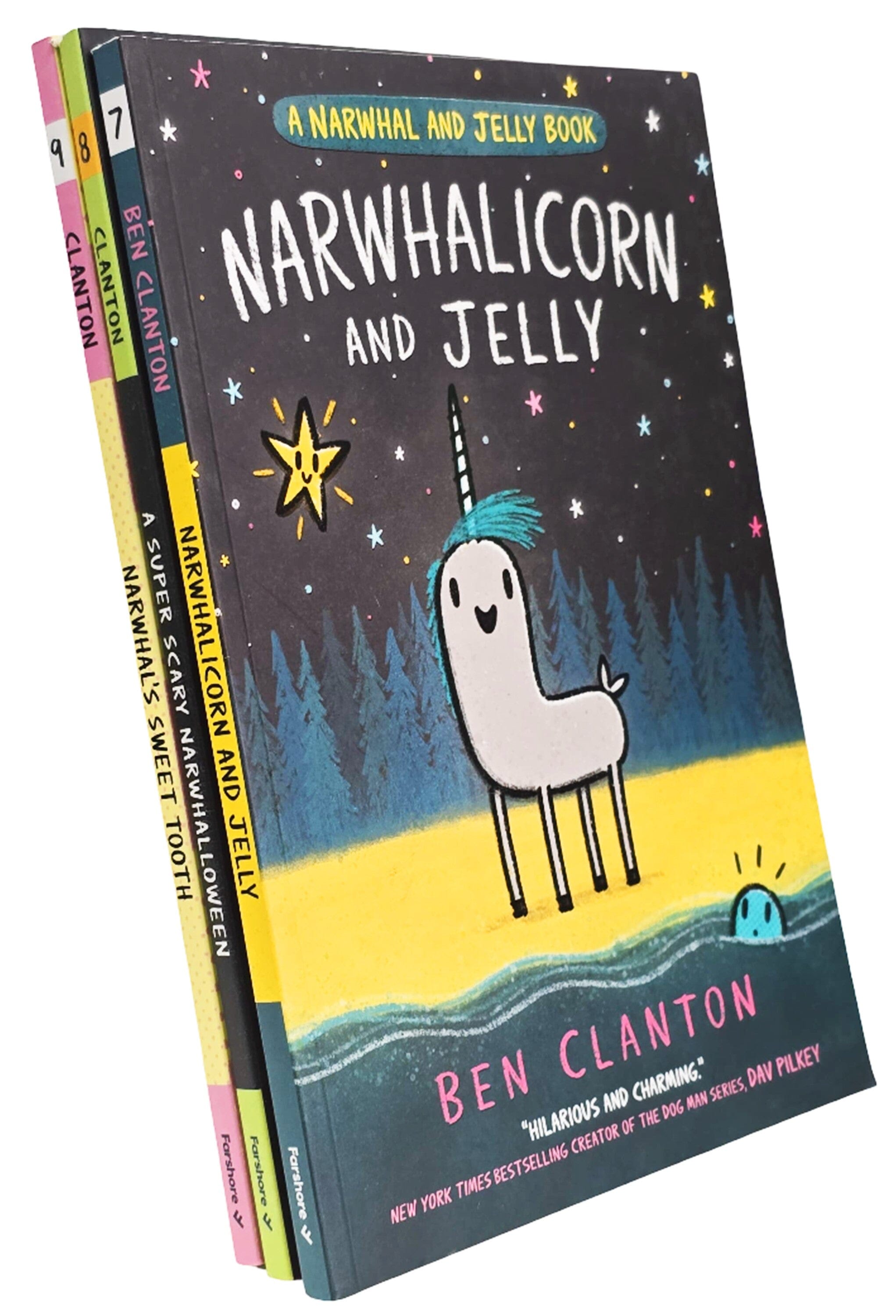 Narwhal and Jelly Series (Book 7-9) By Ben Clanton: Graphic Novels 3 Books Collection Set - Ages 4-7 - Paperback