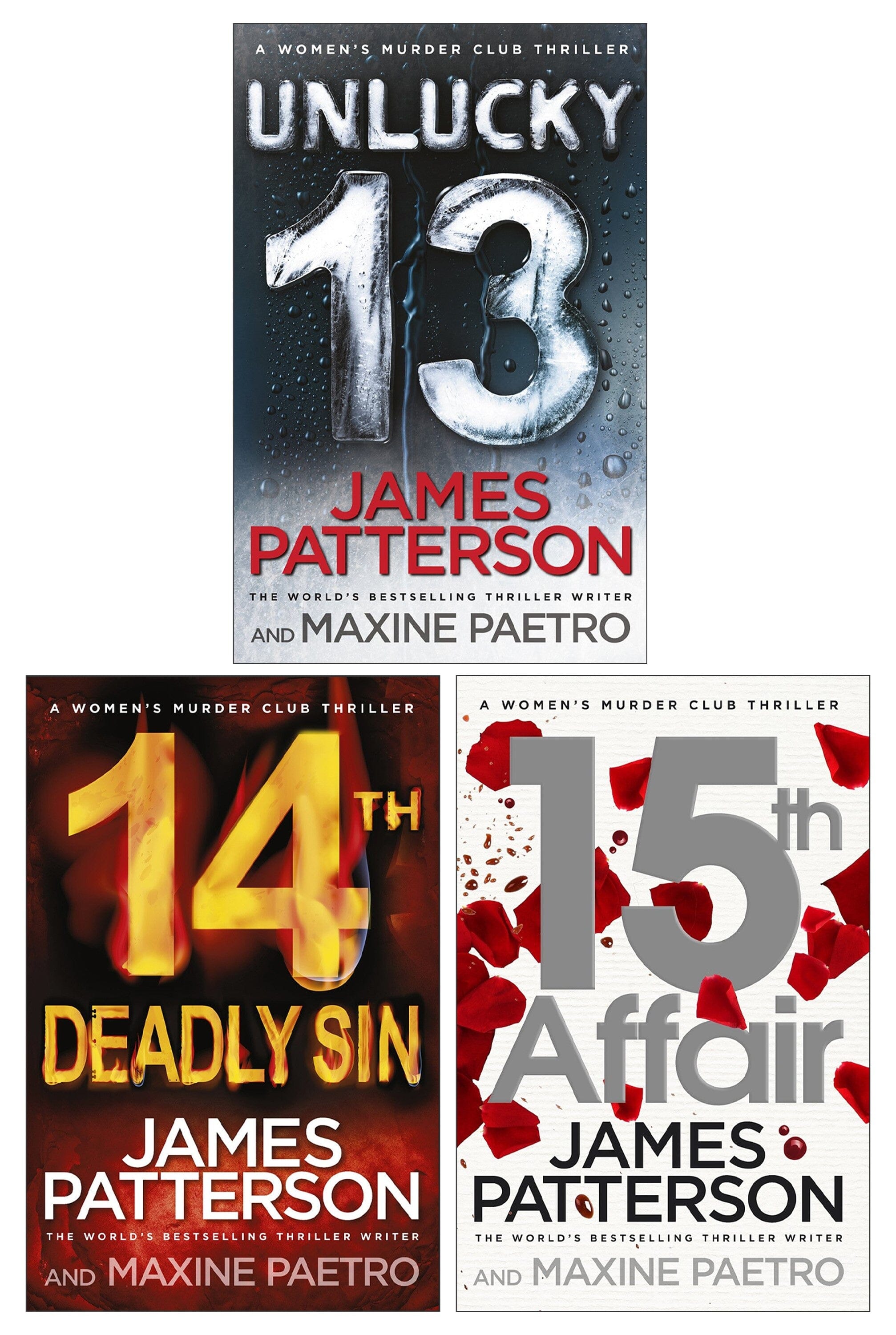 Women's Murder Club (Book 13-15) by James Patterson 3 Books Collection Set - Fiction - Paperback