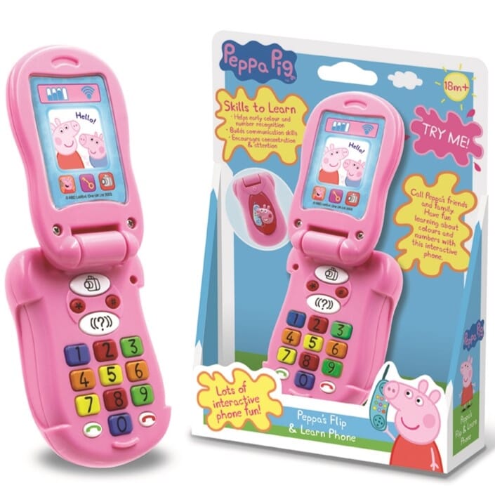 Peppa Pig Flip & Learn Phone - 18 Months+ - Educational Toy
