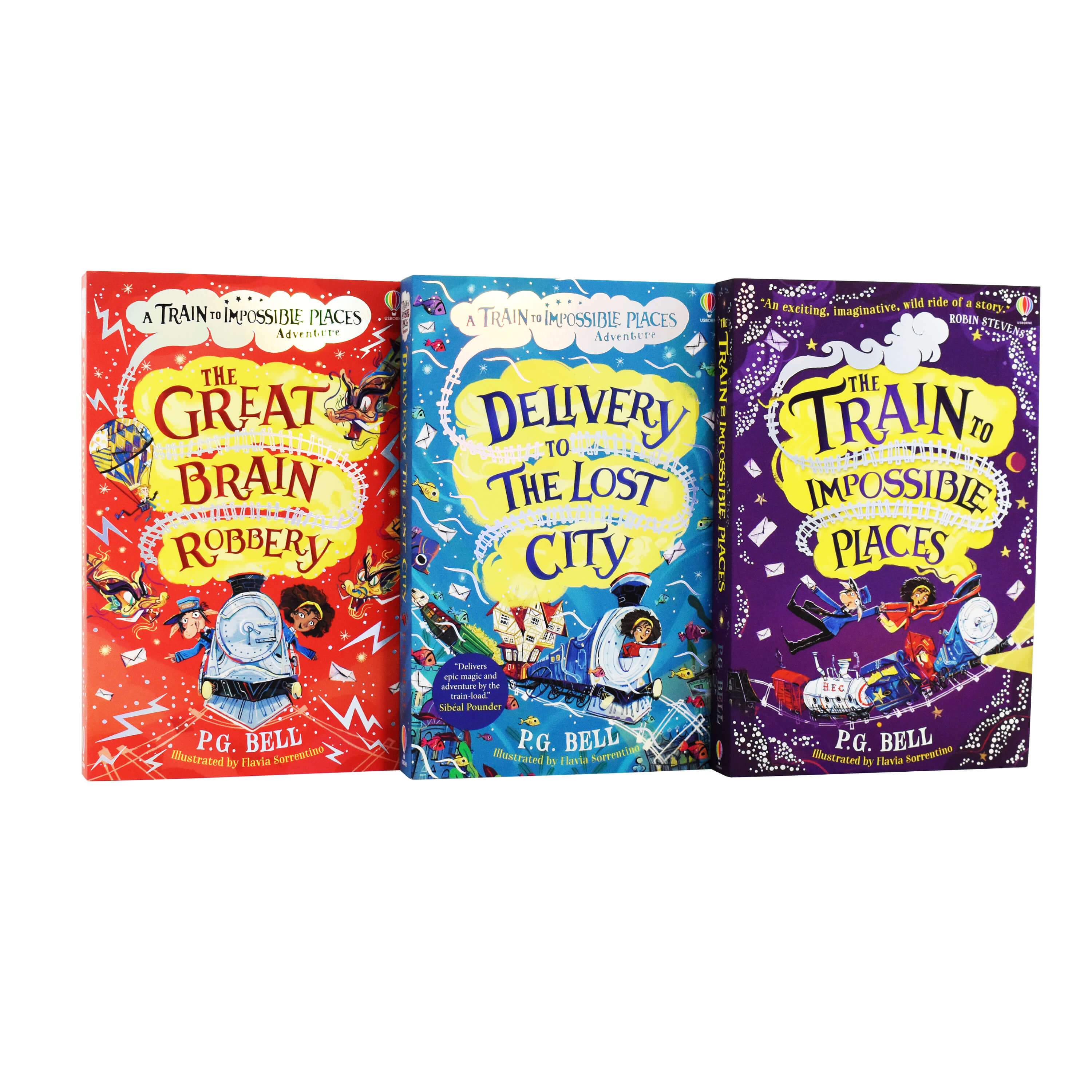 The Train to Impossible Places by P. G. Bell 3 Books Collection Set - Age 9-14 - Paperback