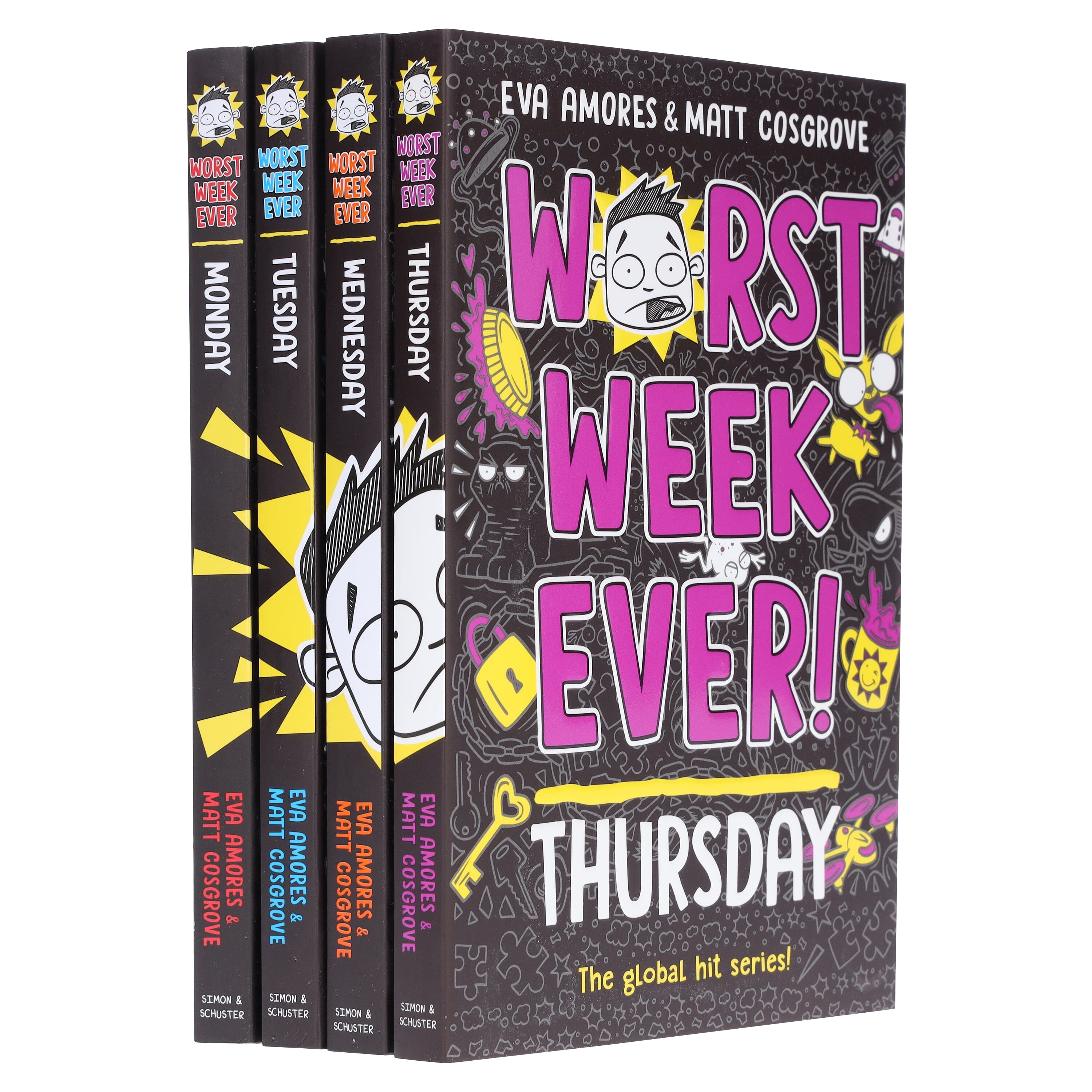 Worst Week Ever! Series By Eva Amores And Matt Cosgrove 4 Books Collection Set - Ages 8+ - Paperback
