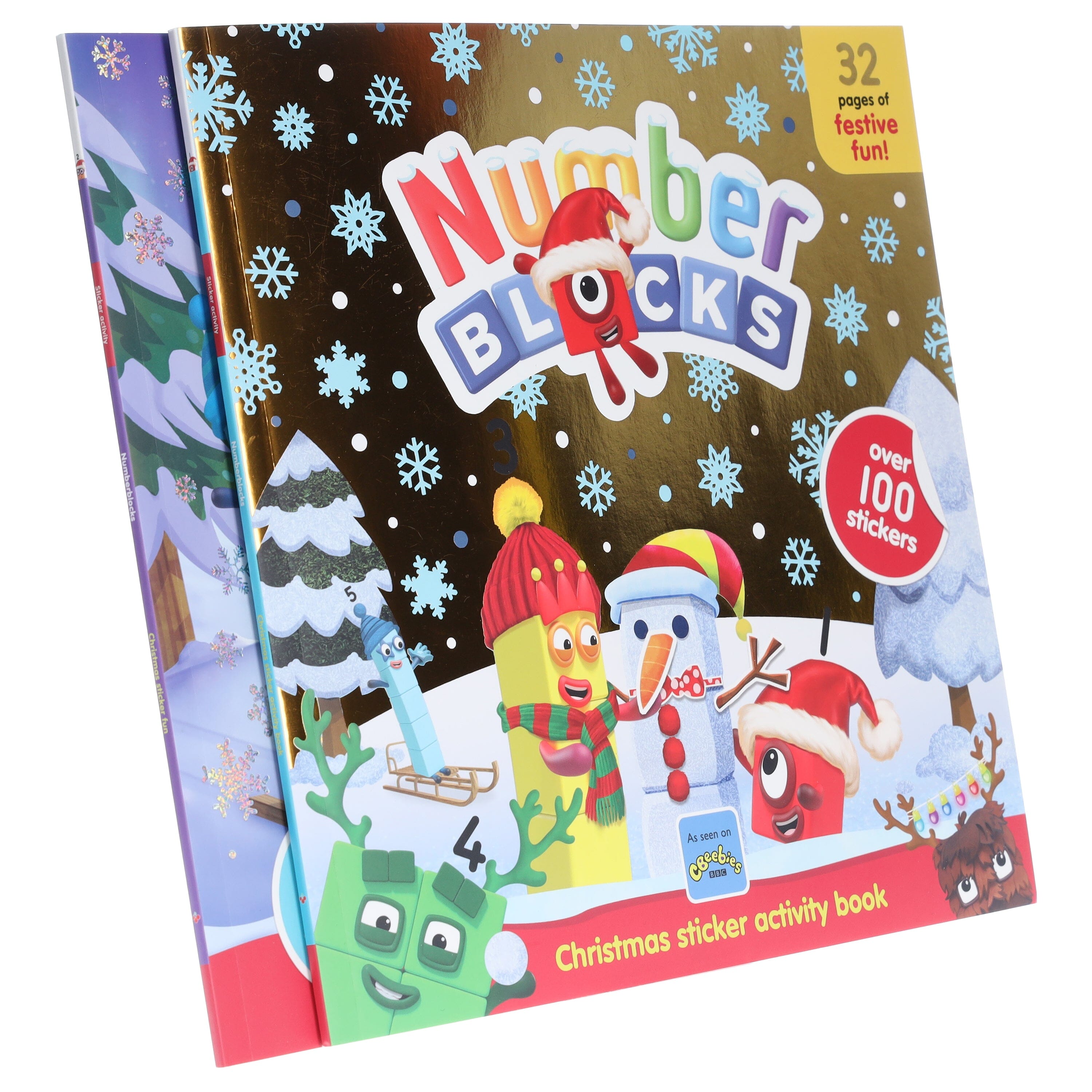 Numberblocks Christmas Sticker Activity & Fun 2 Books Collection Set - Ages 0-5 - Paperback