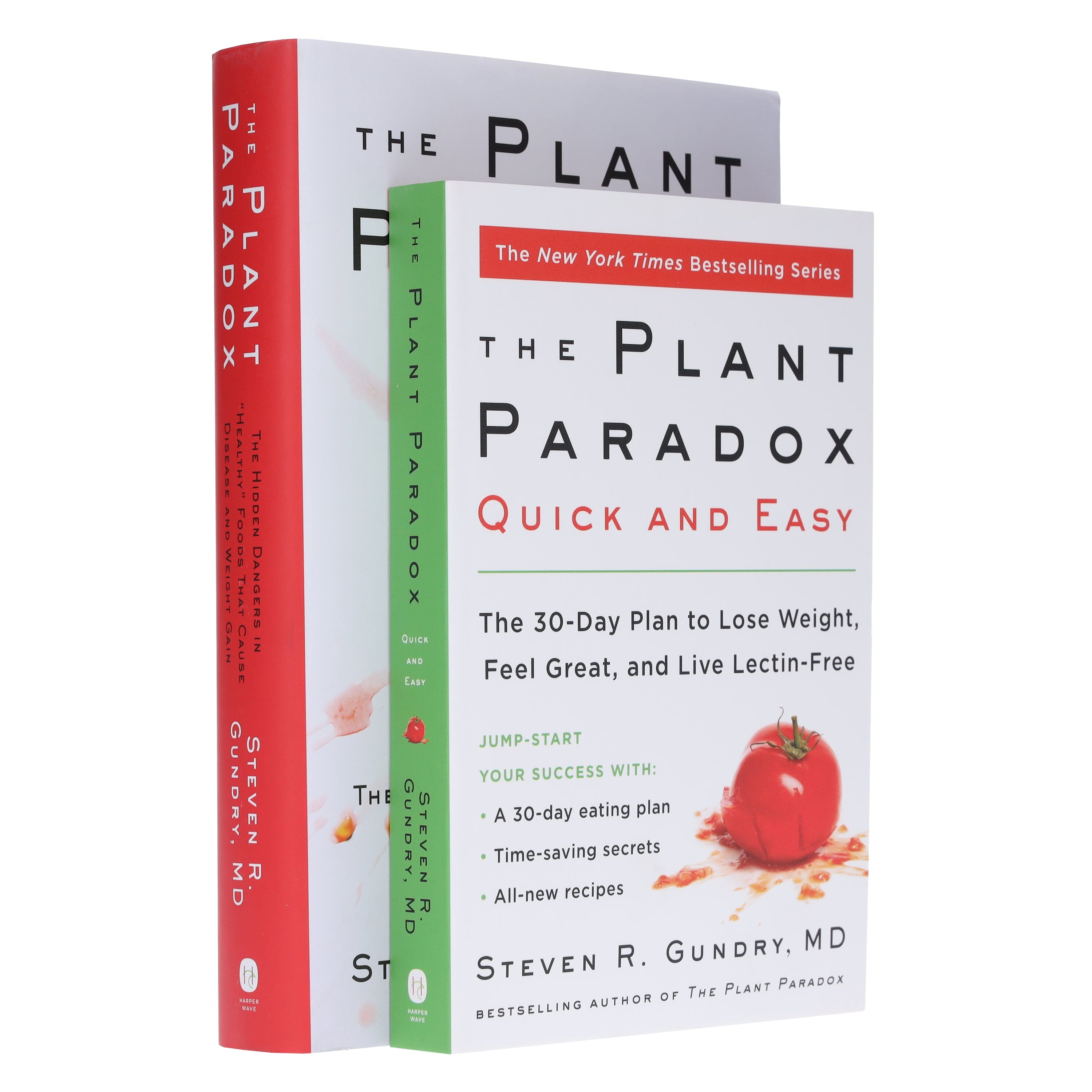 The Plant Paradox & Plant Paradox Quick and Easy: By Dr. Steven R Gundry, MD 2 Books Collection Set - Non Fiction - Hardback/Paperback