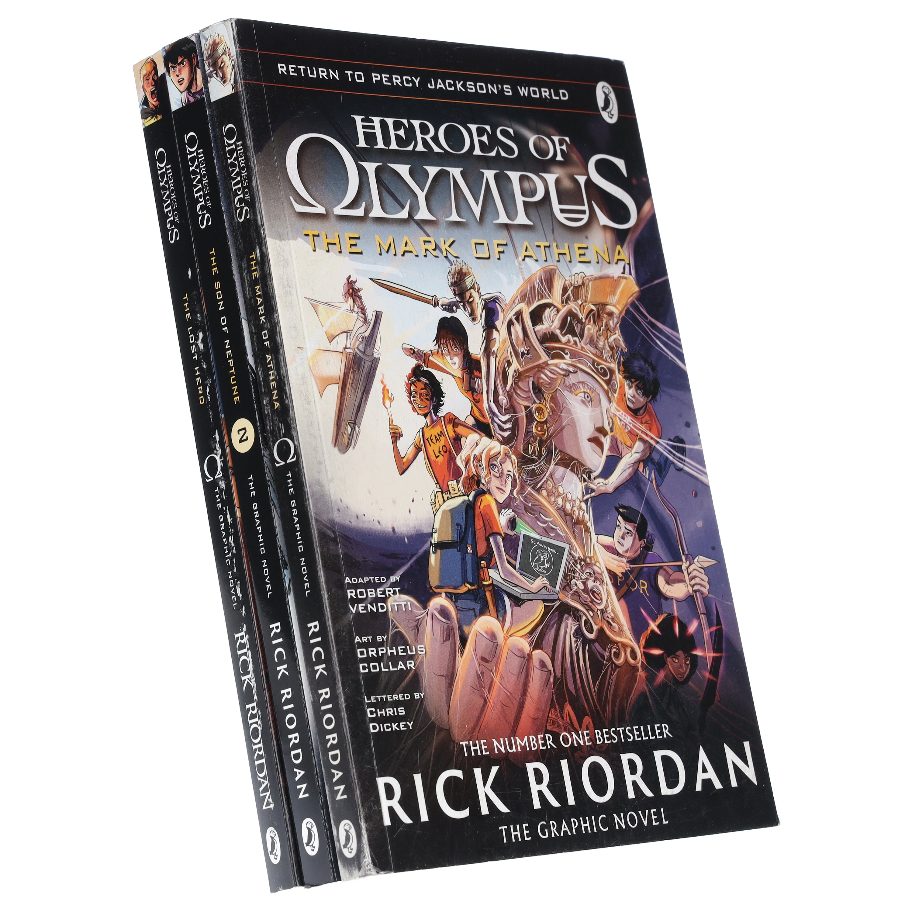 Heroes of Olympus Graphic Novels by Rick Riordan illustrated 3 Books Collection Set - Ages 9-12 - Paperback