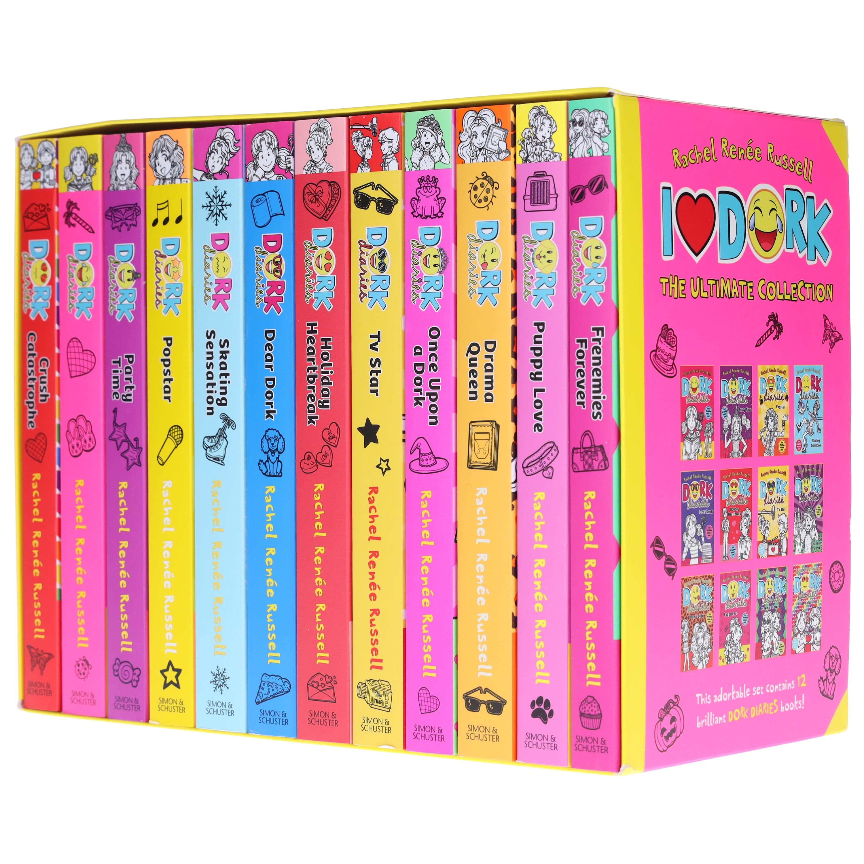 Dork Diaries Series By Rachel Renee Russell 12 Books Collection Box Set - Ages 8+ - Paperback