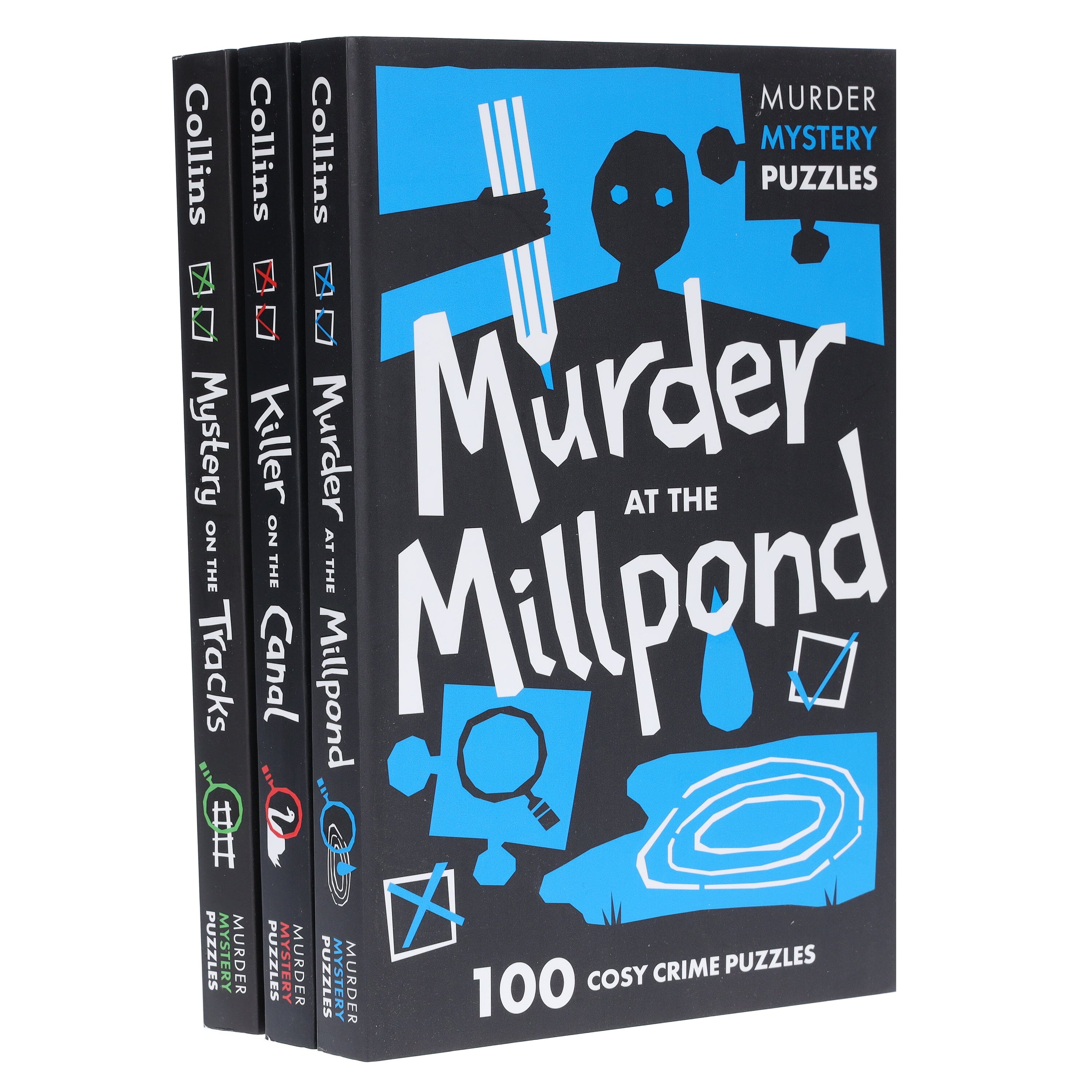 Murder Mystery Puzzles: 3 Books Collection Set - Fiction - Paperback