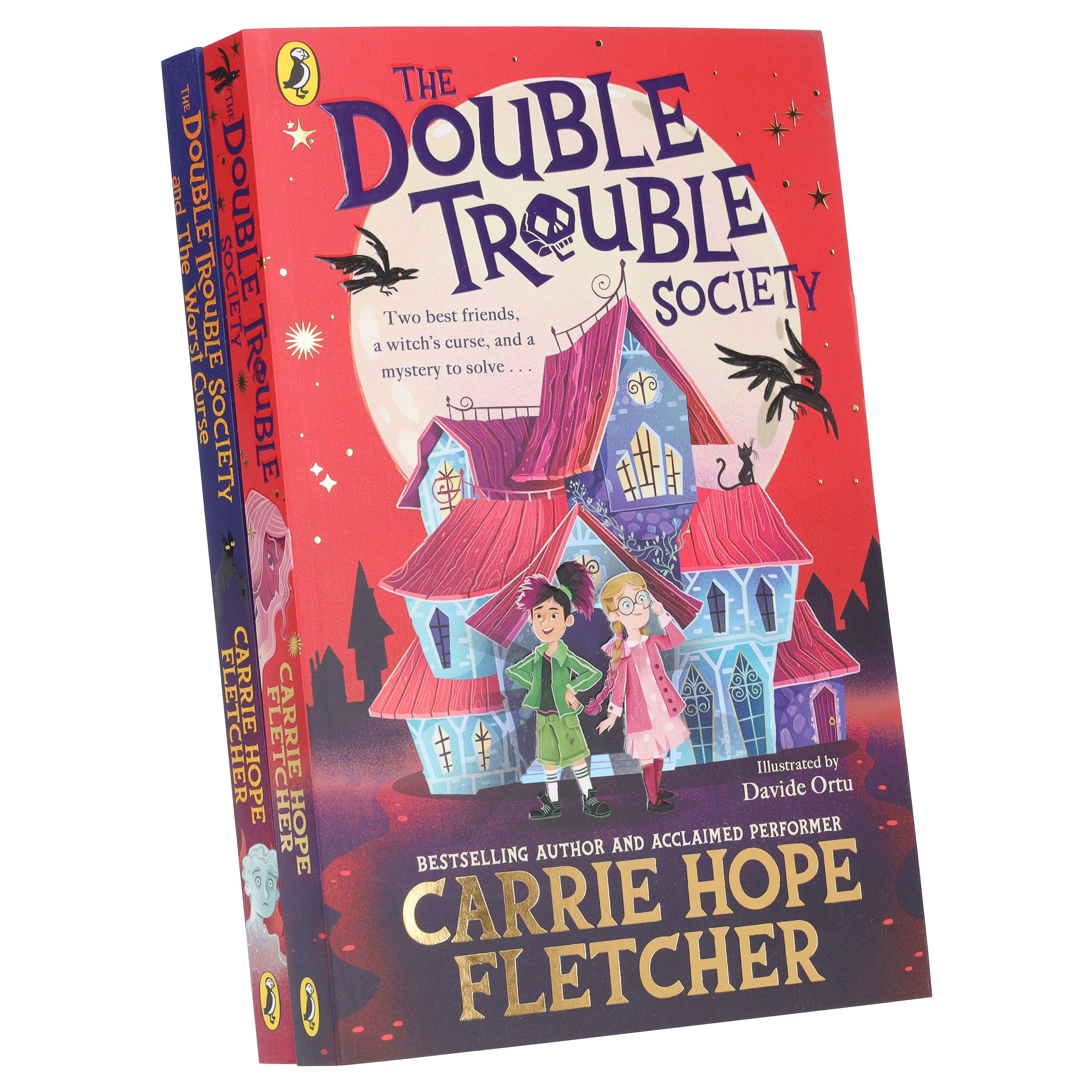 The Double Trouble Society Series by Carrie Hope Fletcher Illustrated 2 Books Collection Set - Ages 9-11 - Paperback