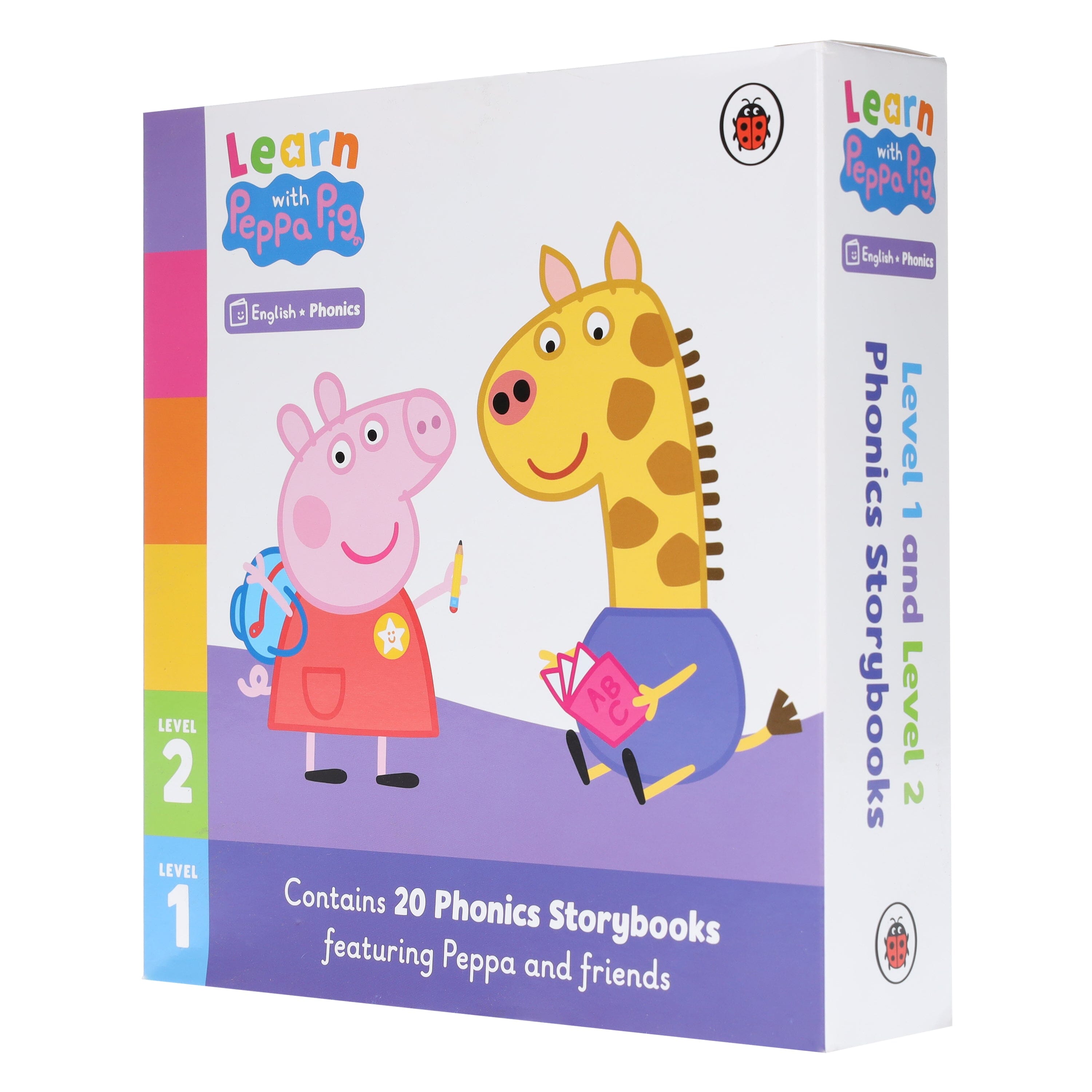 Learn with Peppa Phonics Level 1 & 2 Collection 20 Books Box Set - Ages 3+ - Paperback