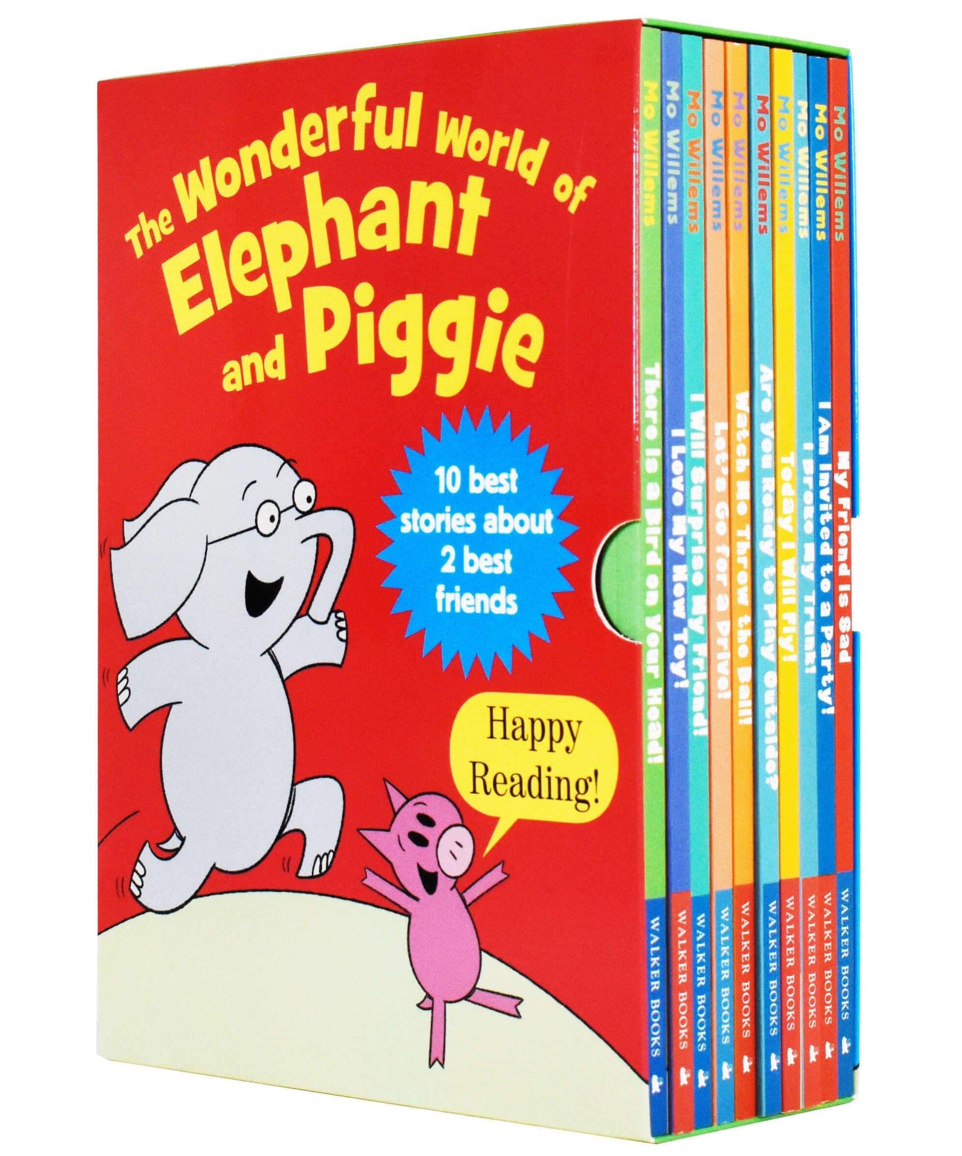 The Wonderful World of Elephant and Piggie Series 10 Books Collection Box Set by Mo Willems - Age 4+ - Paperback