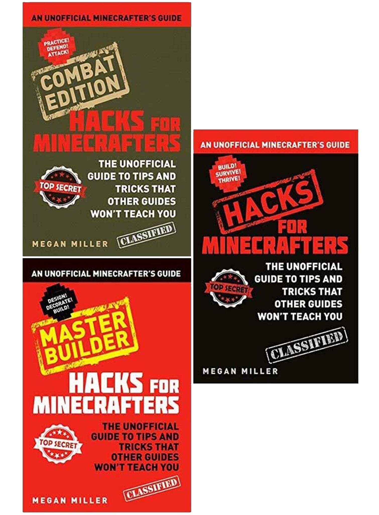 An Unofficial Minicrafter's Guide: Hacks For Minecrafters 3 Books Collection Set by Megan Miller - Non Fiction - Paperback - 30