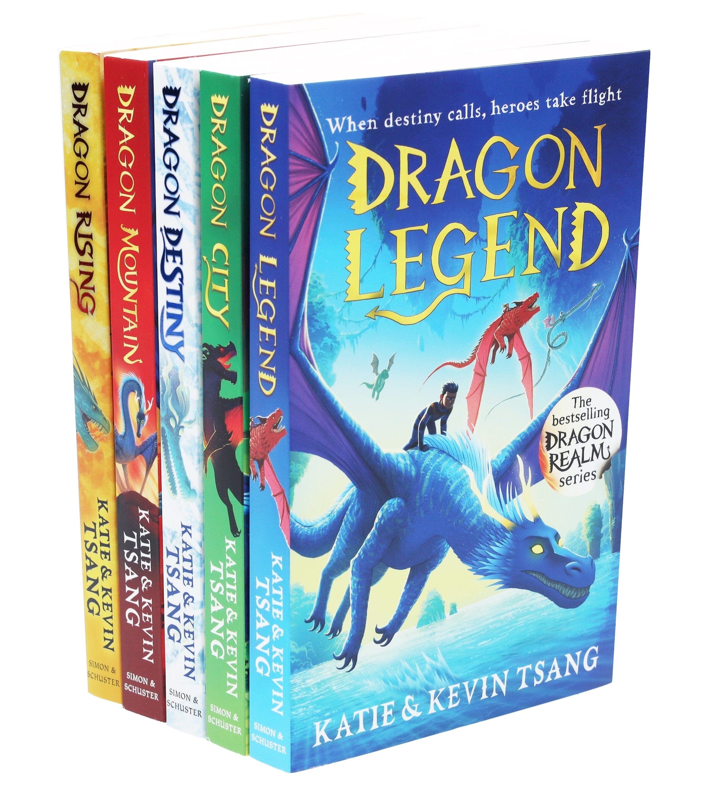 Dragon Realm Series (Book 1-5) By Katie & Kevin Tsang: 5 Books Collection Set - Ages 7+ - Paperback