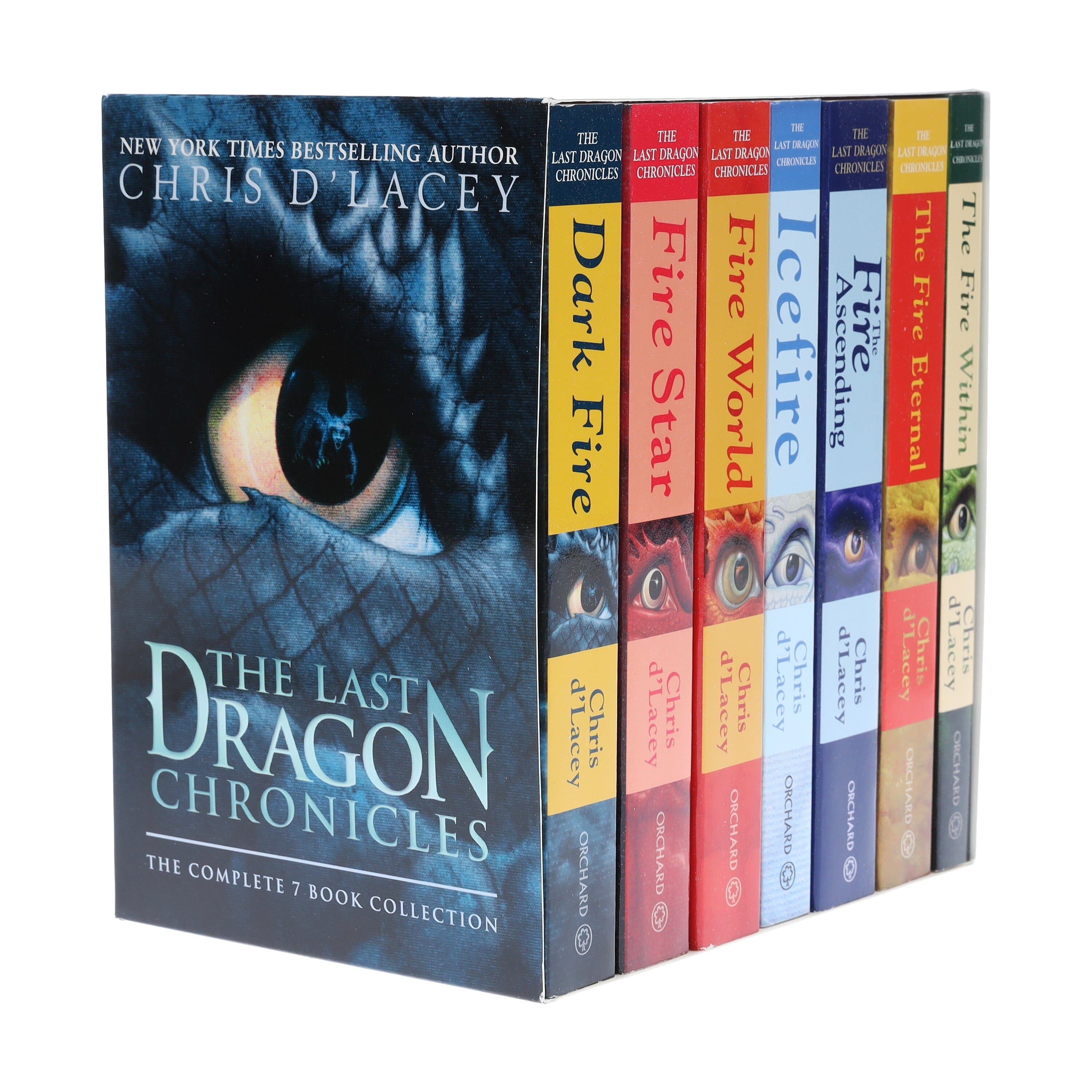 The Last Dragon Chronicles: The Complete Collection by Chris d'Lacey 7 Book Box Set - Ages 6-12 - Paperback