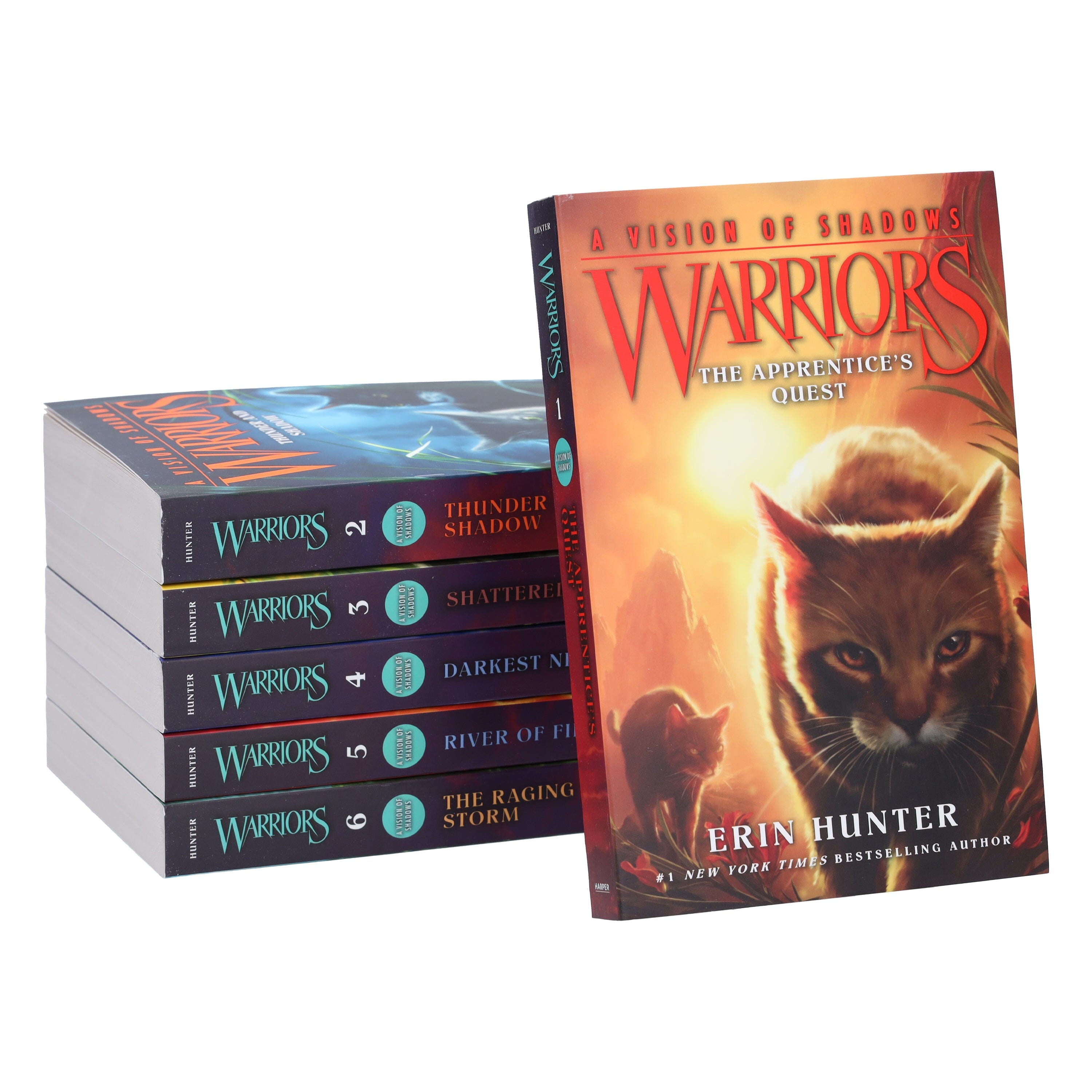 Warrior Cats by Erin Hunter: Series 6 A Vision of Shadows 6 Books Collection Set - Ages 8+ - Paperback