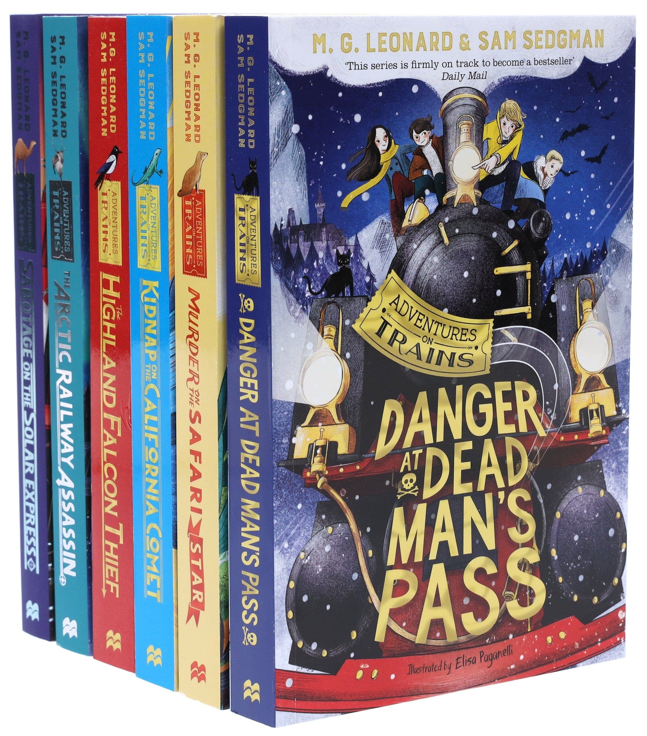 Adventures on Trains By M. G. Leonard & Sam Sedgman: 6 Books Collection Set - Ages 9-11 - Paperback