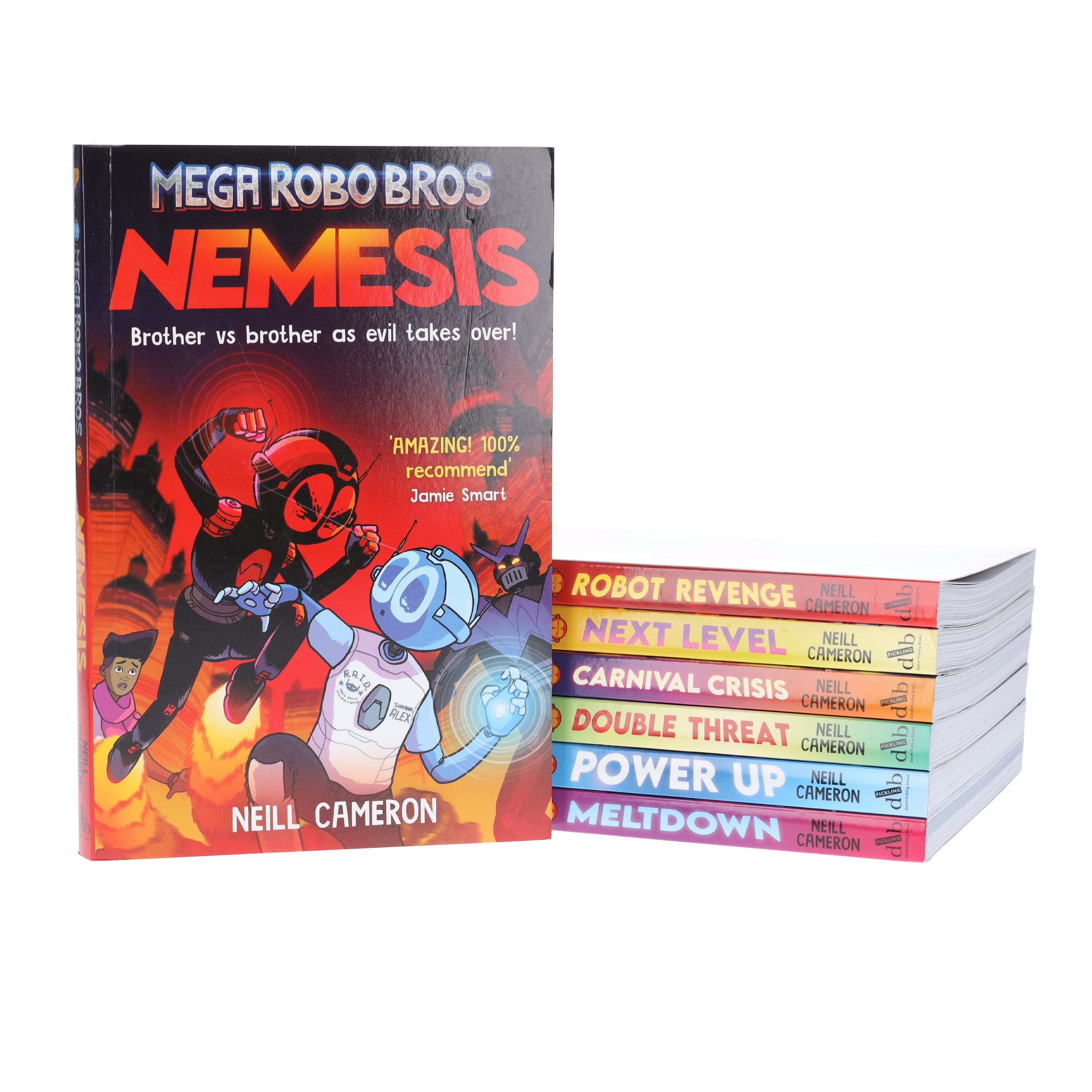 Mega Robo Bros Series By Neill Cameron Graphic Novels 7 Books Collection Set - Ages 9-12 - Paperback